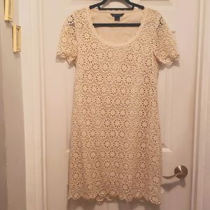 French Connection floral crochet dress